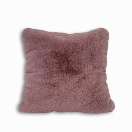 Soft Cozy Fuzzy Faux Fur Pillow - Faux Fur Fabric, Solid, 20" X 20", Black, Charcoal Gray, Offwhite, Silver, Mocha, Rose, Navy, Honey Gold, Teal Blue (1 Piece)