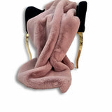 Soft Faux Fur Fabric Luxurious Chinchilla Look for Blankets & Home Decor