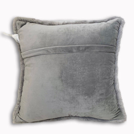Soft Cozy Fuzzy Faux Fur Pillow - Faux Fur Fabric, Solid, 20" X 20", Black, Charcoal Gray, Offwhite, Silver, Mocha, Rose, Navy, Honey Gold, Teal Blue (1 Piece)