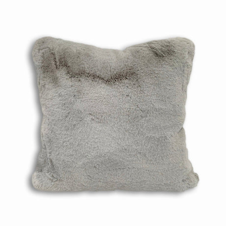 Soft Cozy Fuzzy Faux Fur Pillow - Faux Fur Fabric, Solid, 20" X 20", Black, Charcoal Gray, Offwhite, Silver, Mocha, Rose, Navy, Honey Gold, Teal Blue (1 Piece)