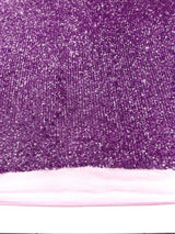 Chain Sequin 4 Way Stretch Mesh Fabric - Purple, Light Blue, 54" Width (1 Yard)