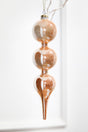 10" Glass Champagne Drop Ornament