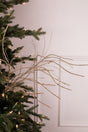 32” Champagne Glitter Curly Willow/Grass Spray