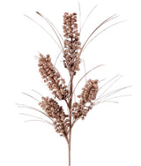 27” Glitter Mini Berry Grass Christmas Sprays - Champagne