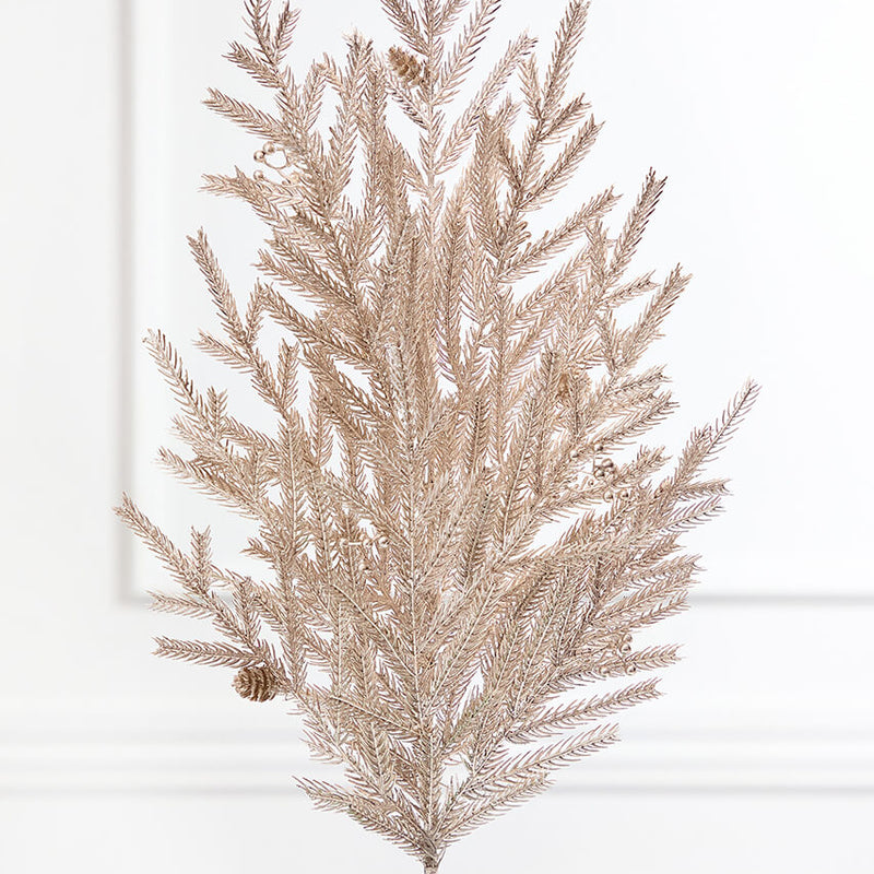 32" Champagne Metallic Pine Spray