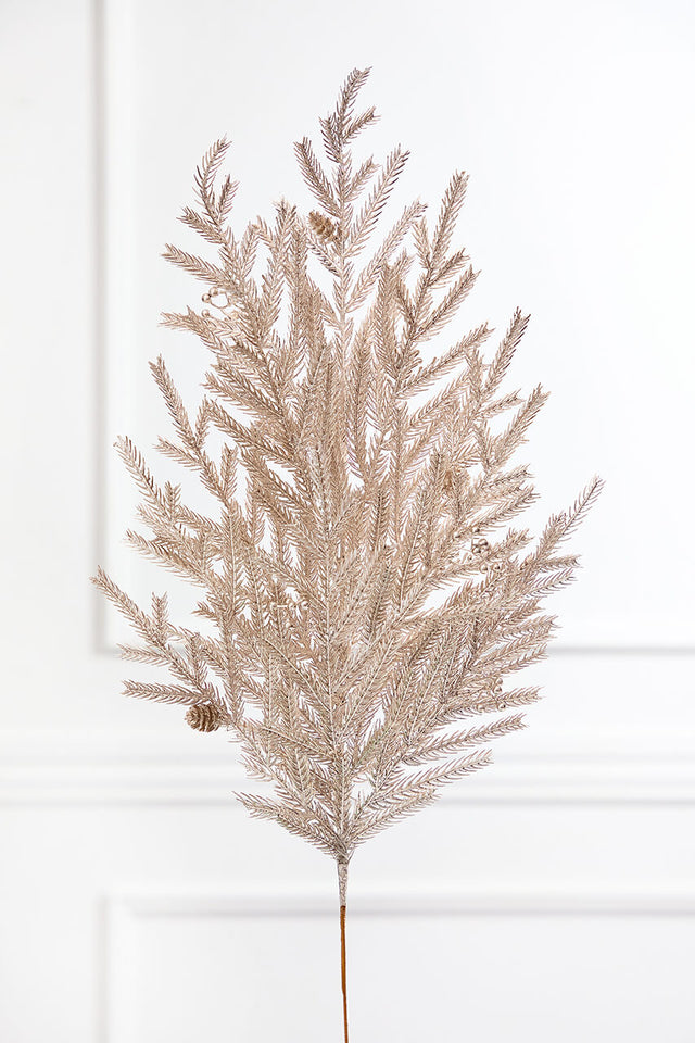 32" Champagne Metallic Pine Spray