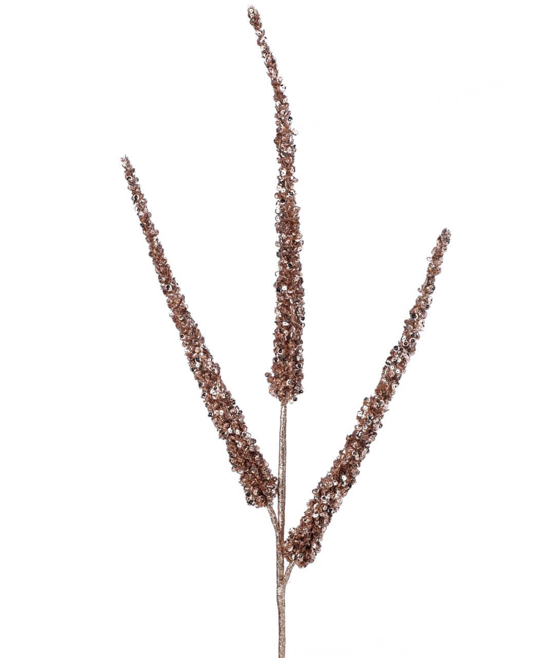Champagne Glitter Sequin Christmas Spray 34 Inch Elegant Decor
