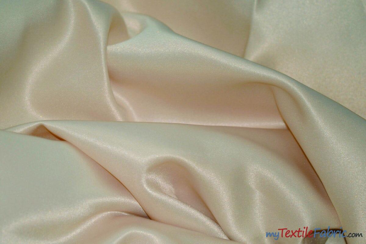 Stretch Matte Satin Peau De Soie Polyester Fabric - Solid, 58/60" Width (1 Yard)