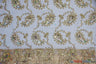 Coco Paisley Polyester Fabric - Sheer Embroidered Paisley, Double Scallop Lace, 52" Width (1 Yard)