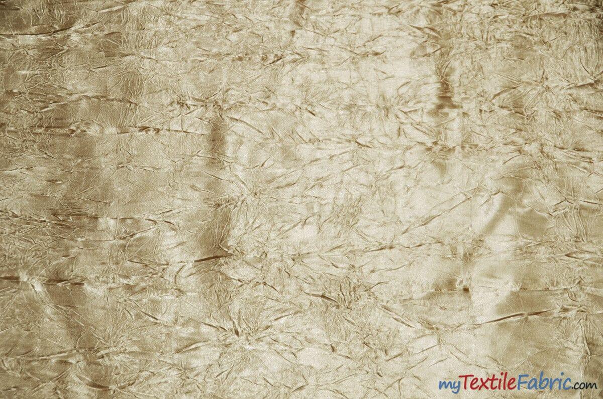 Silky Crush Satin Polyester Fabric - Crushed Charmeuse Satin, Multiple Colors, 54" Width (1 Yard)