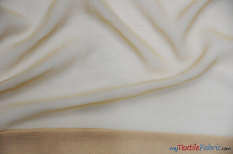 Polyester Chiffon Fabric - Super Soft, Flowy, Sheer, 58/60" Width, 100% Polyester (By The Continuous Yards & Bolts)