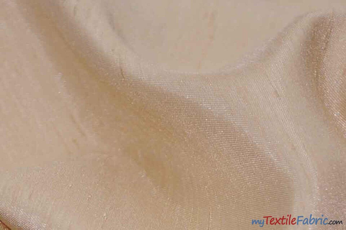Shantung Satin Polyester Fabric - Reversible Satin Dupioni Silk, Multiple Colors, 58/60" Width (Yards, Bolts, Sample Swatches)