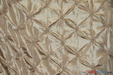 Pinwheel Button Taffeta Polyester Fabric - Pinwheel Button Texture, 48" Wide, Multiple Colors (1 Yard)