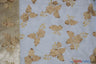 Applique Organza Polyester Fabric - Sheer Leaf Applique, Double Scallop Edge, 50/52" Wide (1 Yard)