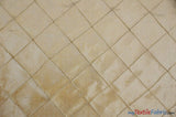 Taffeta Pintuck Fabric - 4" X 4" Diamond Pattern, 58" Width, Multiple Colors (1 Yard)