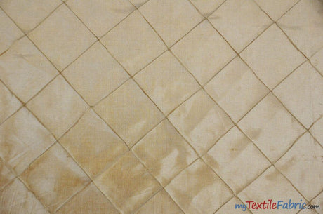 Taffeta Pintuck Fabric - 4" X 4" Diamond Pattern, 58" Width, Multiple Colors (1 Yard)