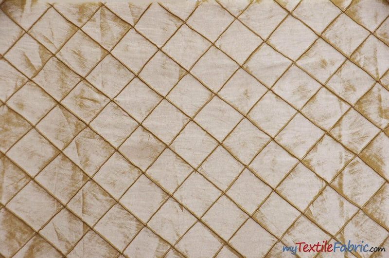 Pintuck 2X2 Taffeta Fabric - Diamond Pattern, 54" Width, Multiple Colors (1 Yard)