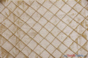 Pintuck 2X2 Taffeta Fabric - Diamond Pattern, 54" Width, Multiple Colors (1 Yard)