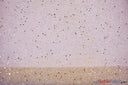 Tulle Glitter With Sequins Polyester Fabric - Glitter Embellished Sheer Tulle, Multiple Colors, 58/60" Width (1 Yard)