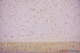 Tulle Glitter With Sequins Polyester Fabric - Glitter Embellished Sheer Tulle, Multiple Colors, 58/60" Width (1 Yard)
