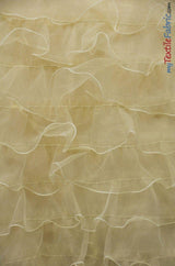 Organza Ruffled Mesh Polyester Fabric - Layered Ruffle Mesh, 57" Wide, Multiple Colors (1 Yard)