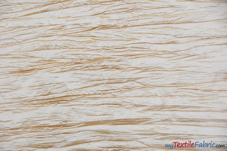 Crease Taffeta Crush Taffeta Polyester Fabric - Crushed Texture, 50/52" Width (Continuous Yards Or By Bolt)
