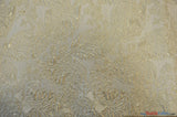 Botanical Bubble Metallic Jacquard Fabric - Metallic Vein Criss Cross Pattern, 54" Width, 4 Colors Available