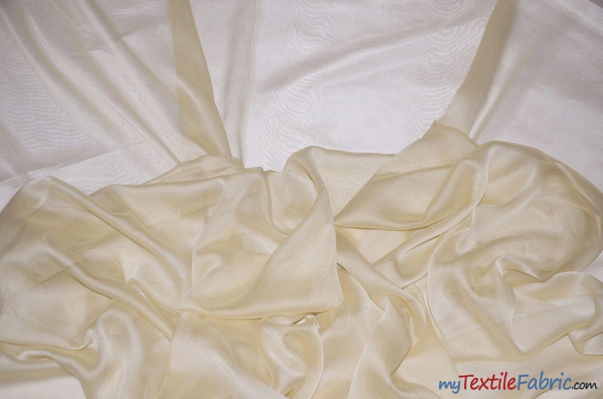 Two Tone Chiffon Polyester Fabric - Iridescent Sheer, 58/60" Width, Multiple Colors (Yards, Bolts, Sample Swatch)