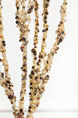 Champagne Laser Glitter Twig Spray 40 Inch Elegant Event Decor