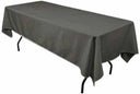 Mantel rectangular de poliéster 60x144 pulgadas – mantel duradero y reutilizable para bodas, fiestas, banquetes y eventos  