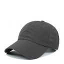 Criss-Cross Cap - Charcoal Fabric - Charcoal, Criss-Cross Ponytail Slot, Adjustable Strap (1 Unit)