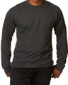Lucky Friends 1501 Long Sleeve Cotton Fabric - Charcoal Heather, Adult Long Sleeve (1 Piece)