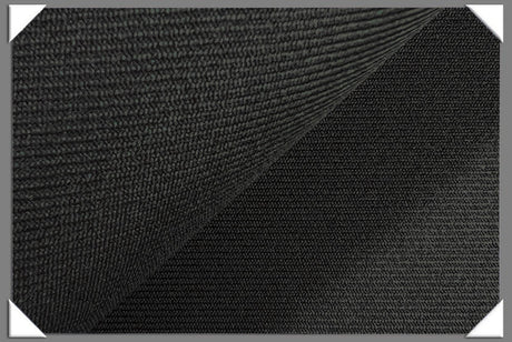 Charcoal Vegan Gabardine Polyester Gabardine Fabric - Charcoal, Solid, 60" Width (1 Yard)