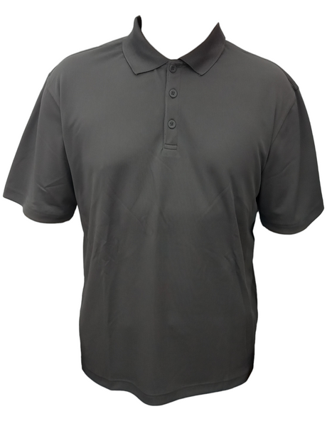 Vision Polo Coolon Polyester Fabric - Charcoal, Regular Fit (1 Piece)