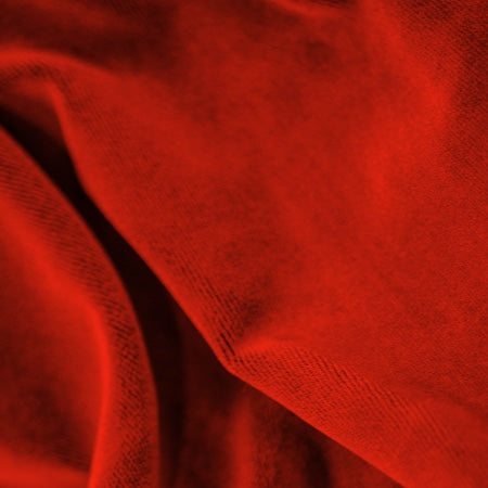 Charisma Synthetic Velour Fabric - Cherry Red, IFR, 54" Width (1 Yard)