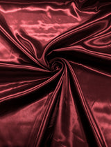 Charmeuse Satin Polyester Fabric - Solid Glossy Finish, 58" Width (1 Yard)