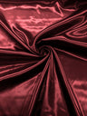 Charmeuse Satin Polyester Fabric - Solid Glossy Finish, 58" Width (1 Yard)