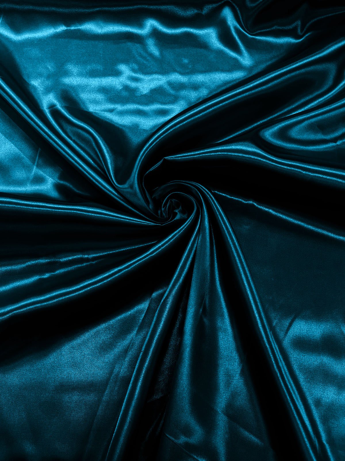 Charmeuse Satin Polyester Fabric - Solid Glossy Finish, 58" Width (1 Yard)
