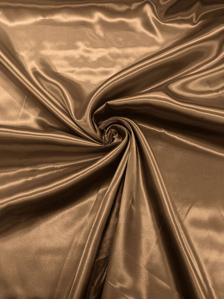 Charmeuse Satin Polyester Fabric - Solid Glossy Finish, 58" Width (1 Yard)