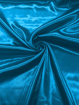 Charmeuse Satin Polyester Fabric - Solid Glossy Finish, 58" Width (1 Yard)