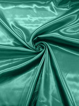 Charmeuse Satin Polyester Fabric - Solid Glossy Finish, 58" Width (1 Yard)
