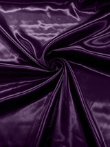 Charmeuse Satin Polyester Fabric - Solid Glossy Finish, 58" Width (1 Yard)