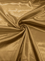 Charmeuse Satin Polyester Fabric - Solid Glossy Finish, 58" Width (1 Yard)