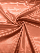 Charmeuse Satin Polyester Fabric - Solid Glossy Finish, 58" Width (1 Yard)