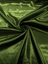 Charmeuse Satin Polyester Fabric - Solid Glossy Finish, 58" Width (1 Yard)