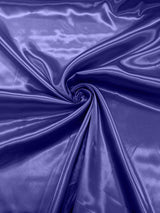 Charmeuse Satin Polyester Fabric - Solid Glossy Finish, 58" Width (1 Yard)
