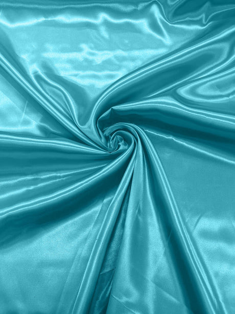 Charmeuse Satin Polyester Fabric - Solid Glossy Finish, 58" Width (1 Yard)