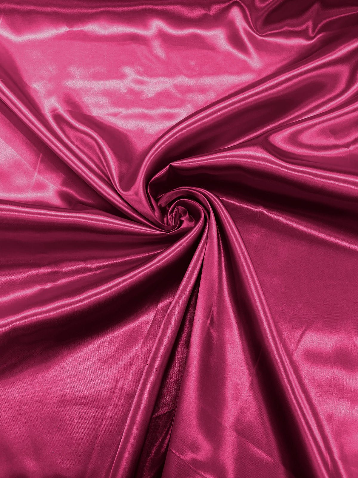 Charmeuse Satin Polyester Fabric - Solid Glossy Finish, 58" Width (1 Yard)