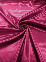 Charmeuse Satin Polyester Fabric - Solid Glossy Finish, 58" Width (1 Yard)