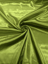 Charmeuse Satin Polyester Fabric - Solid Glossy Finish, 58" Width (1 Yard)